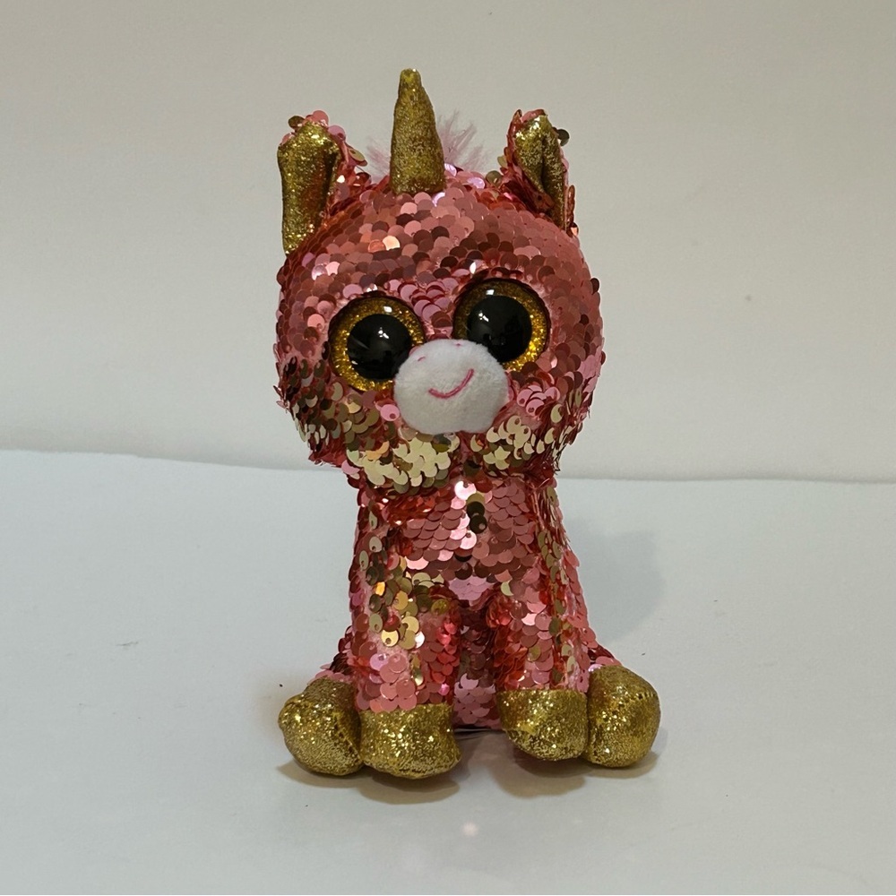 TY Flippables - Sunset the Unicorn (Glitter Eyes)